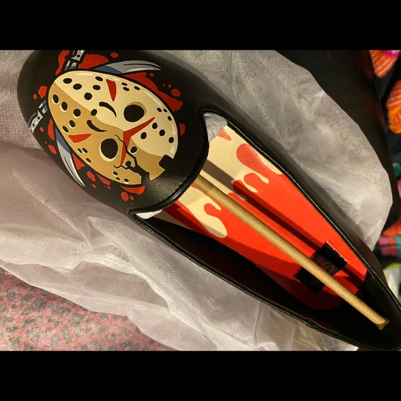 StrangeCult “Crystal Lake Lydia Flat” Jason Friday the 13th Size 9 US Womens NIB - Picture 6 of 12